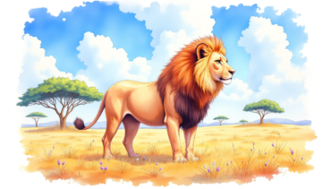 Lion - the king of the jungle