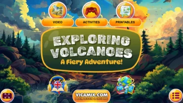 Exploring Volcanoes - A Fiery Adventure! - Interactive Learning For Kids