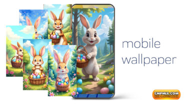 cmpmix Smartphone Wallpaper collection - 6 Easter bunnies