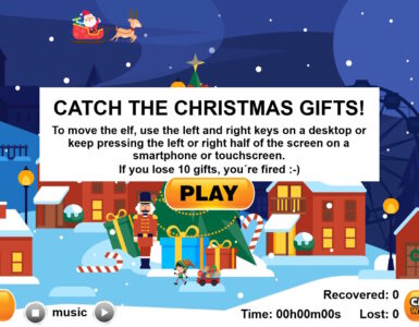 Catch the Christmas Gifts! Free Browser Game