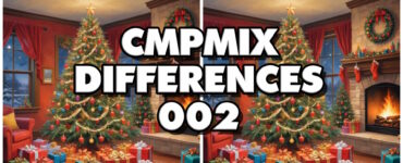 Cmpmix Differences 002 – Find 5 Differences – Christmas Tree – Free Browser Game