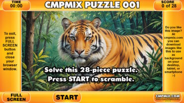 Cmpmix Puzzle 001 – Solve a 28 piece puzzle – Free Browser Game