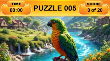 Puzzle 005 – Solve a 20-piece puzzle – Free Browser Game