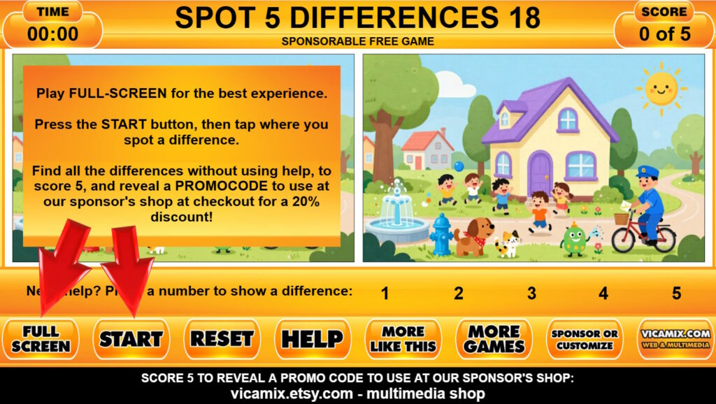 Vicamix Spot 5 Differences 18