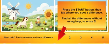 Spot 5 Differences 19 – Free Browser Game